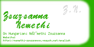 zsuzsanna nemethi business card